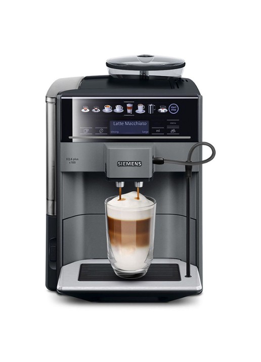 Siemens EQ.6 plus s100 espressomachine TE651209RW - voorkant 6 zilver