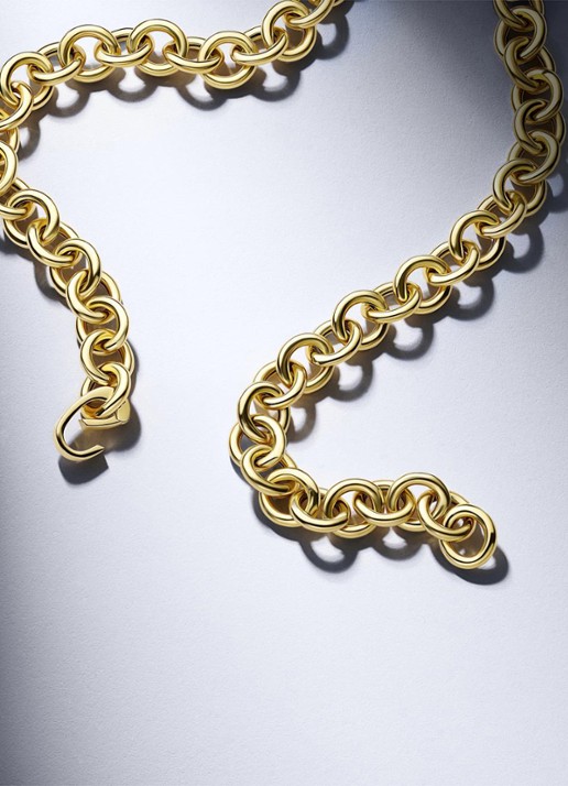 Sif Jakobs Carrara ketting verguld  - detail goud