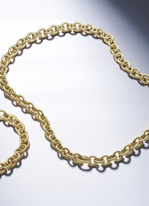 Sif Jakobs Carrara ketting verguld  - detail 2 goud
