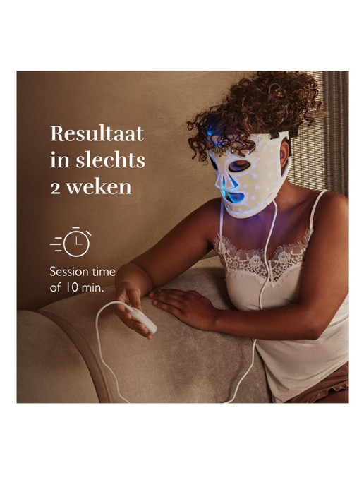 Silk'n Facial LED Mask 100 LEDS - lichttherapie gezichtsmasker - detail 2 wit