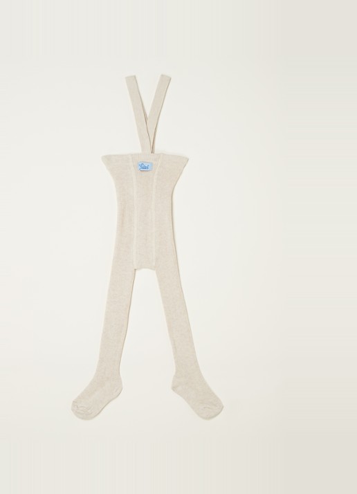 Silly Silas Babymaillot met bretels - voorkant 2 beige