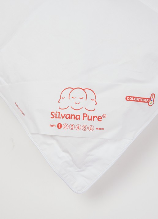 Silvana Pure Extra Light Rood solo dekbed met donsvulling - voorkant 2 wit
