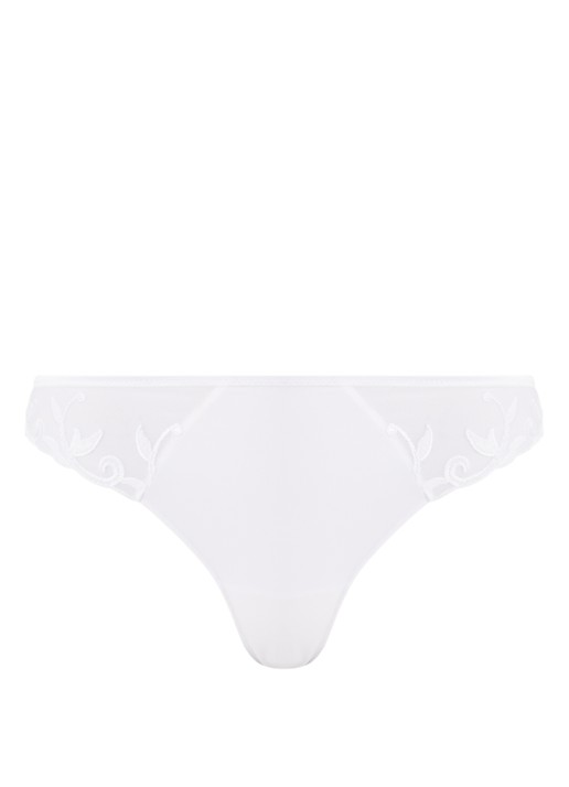 Simone Pérèle Andora string met kant - voorkant wit