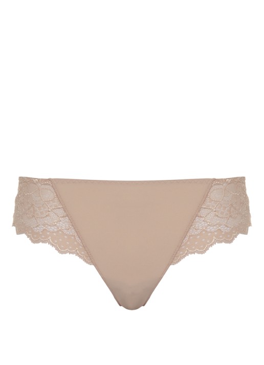 Simone Pérèle Caresse string - voorkant 3 zand