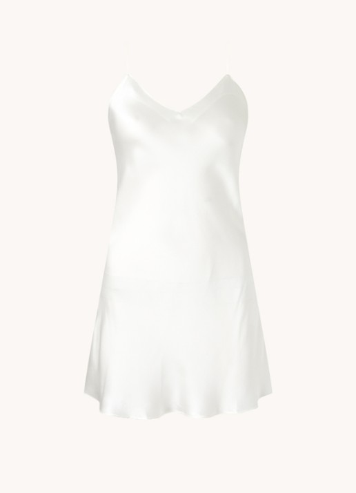 Simone Pérèle Dream slipdress van zijde - voorkant 2 wit