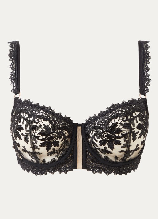 Simone Pérèle Fantasme Corbeille balconette bh van mesh met borduring