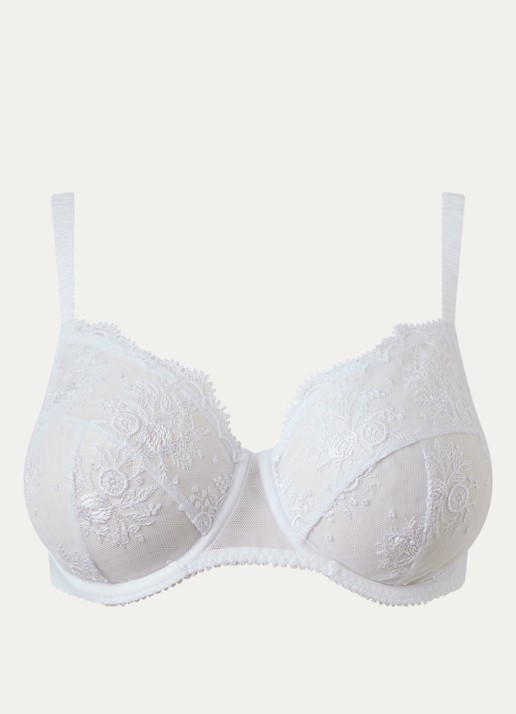 Simone Pérèle Intrigue beugel bh van mesh met borduring