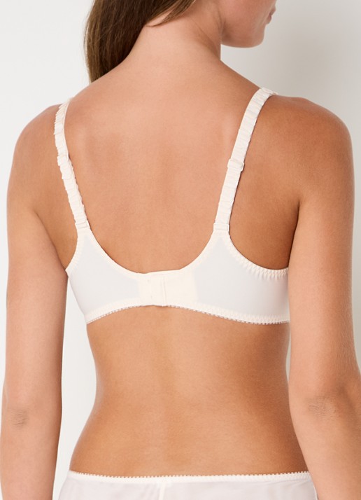 Simone Pérèle Intrigue beugel bh van mesh met borduring - achterkant 5 lichtroze