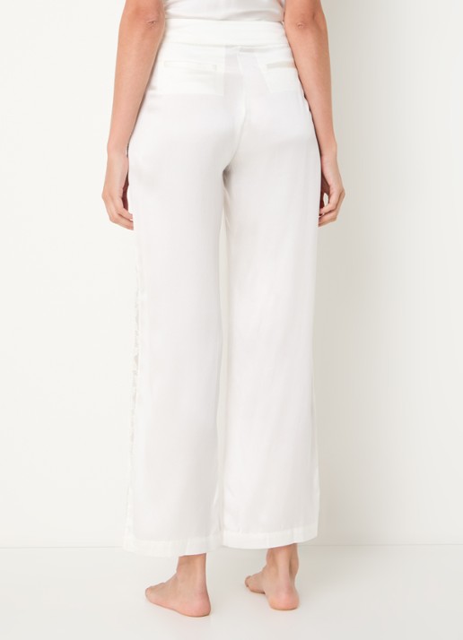 Simone Pérèle Love Me pyjamatop van zijde - achterkant 3 creme