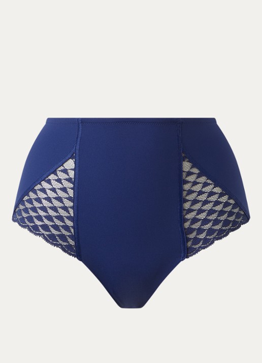 Simone Pérèle Subtle shorty met details van kant - voorkant 2 donkerblauw
