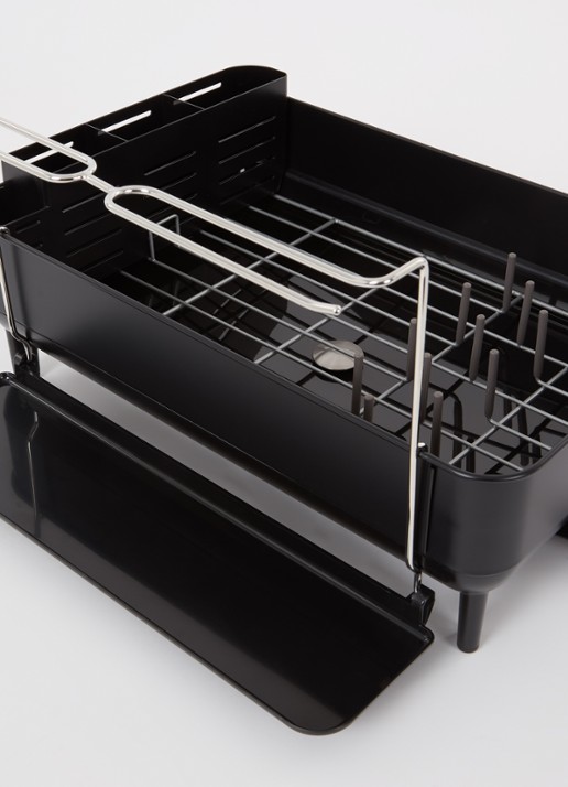 Simplehuman Standaard afdruiprek 56,6 x 51,4 cm - voorkant 2 zwart