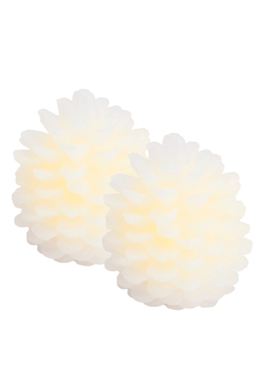 Sirius Clara Cone lichtfiguur 10 cm set van 2 - voorkant wit