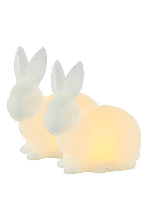 Sirius Elin Rabbit lichtfiguur met LED verlichting 10,5 cm set van 2