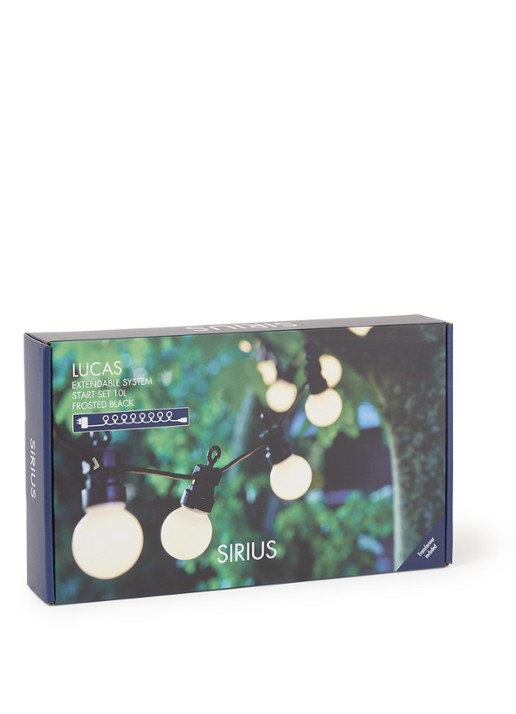 Sirius Sirius Lucas Frosted lichtsnoer startset 3 meter - voorkant lichtgeel