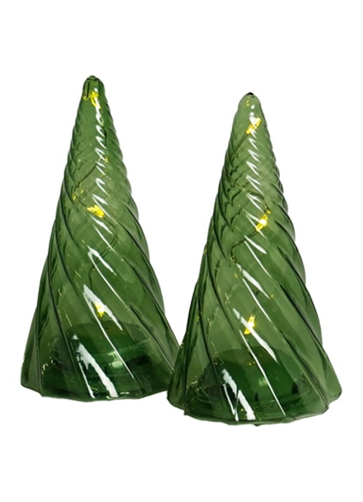 Sirius Vilma kerstornament met LED verlichting 11 cm set van 2