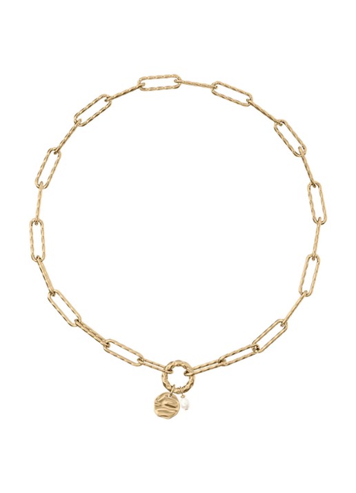Skagen Agnethe Pearl ketting verguld SKJ5024710