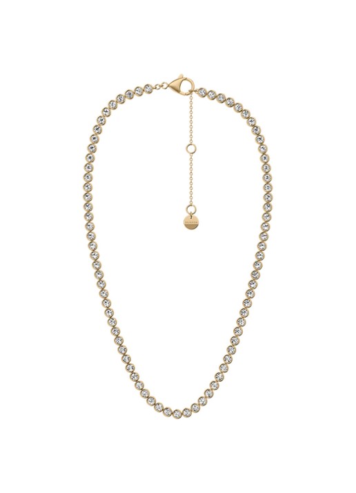 Skagen Moderne Glitz ketting verguld SKJ5019710 - voorkant goud
