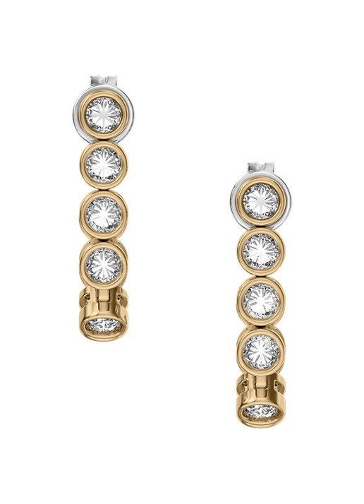 Skagen Moderne Glitz oorringen verguld SKJ5023710 - detail 2 goud