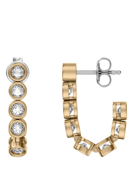 Skagen Moderne Glitz oorringen verguld SKJ5023710