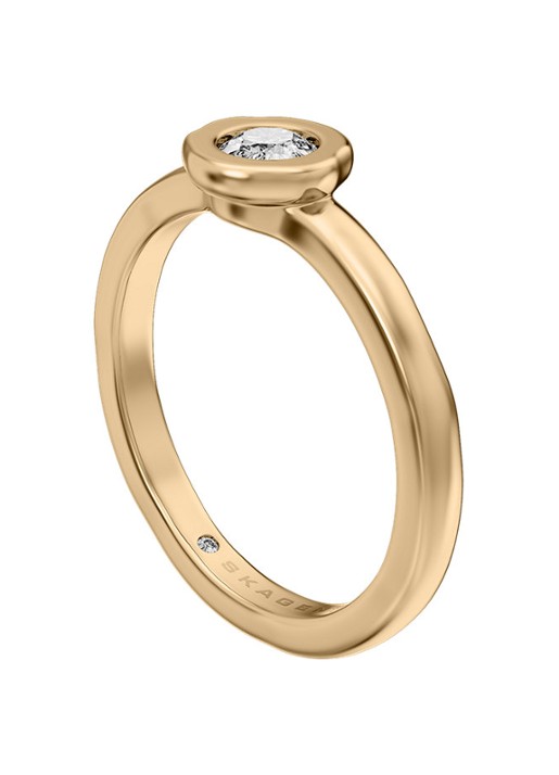 Skagen Moderne Glitz ring verguld SKJ5028710 - detail 4 goud
