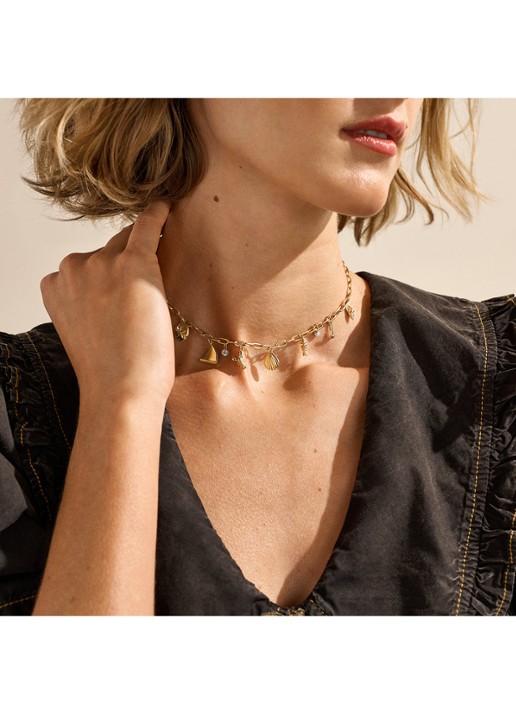 Skagen Moderne Ikon ketting SKJ1902710 - detail 4 goud
