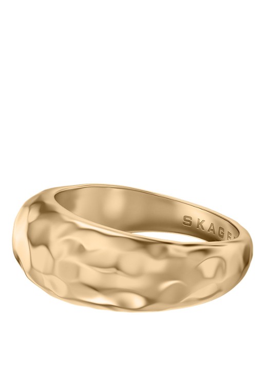 Skagen Moderne Stak ring verguld SKJ5026710 - detail zilver
