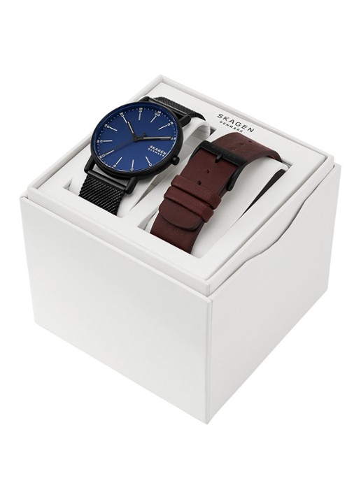 Skagen Signatur horloge SKW6933SET - detail 3 zwart