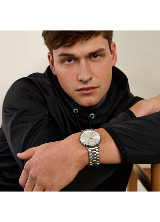 Skagen Signatur horloge SKW6950 - detail 4 zilver