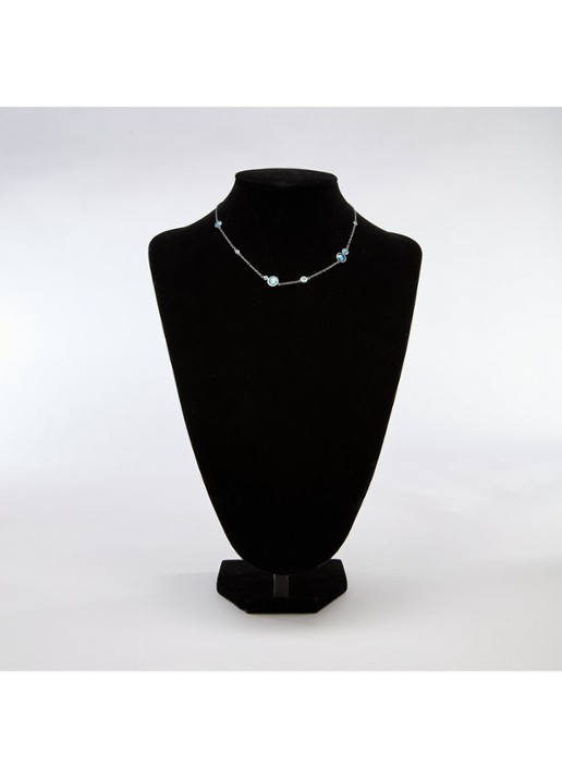 Skagen Sofie Sea Glass ketting SKJ1907040 - detail 3 zilver