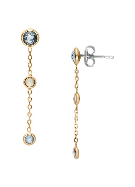 Skagen Sofie Sea Glass oorstekers SKJ1892710 - voorkant 4 goud