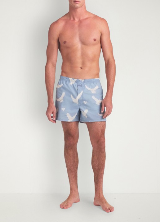 SKIMS Aero boxer met print - detail 5 beige