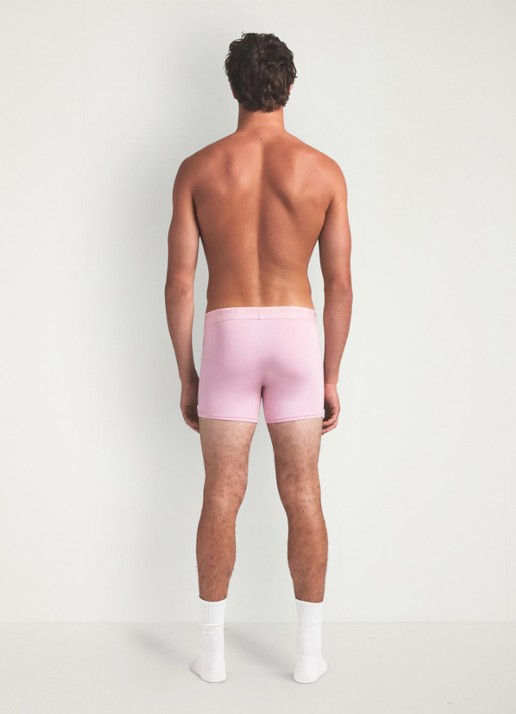 SKIMS Boxershort met logoband in 3-pack - achterkant 2 roze