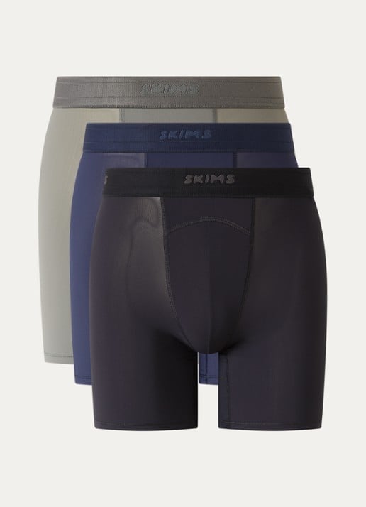 SKIMS Boxershorts met logoband in 3-pack