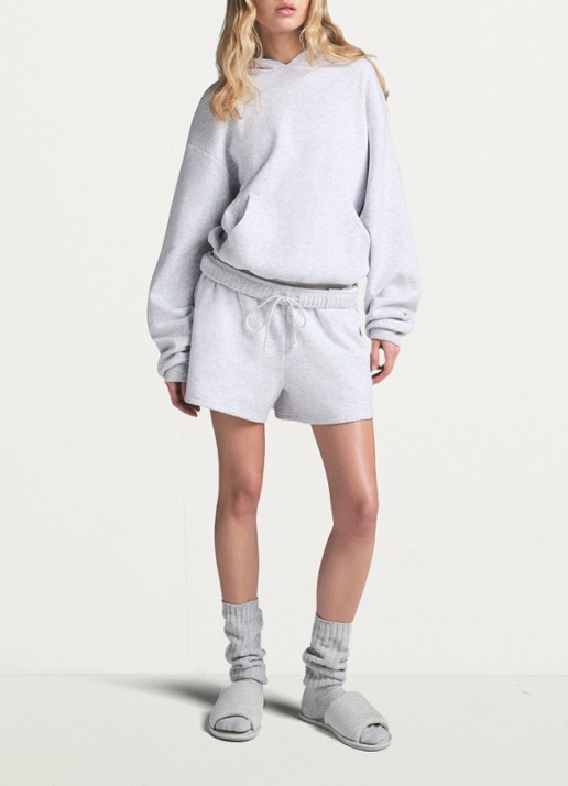 SKIMS Cotton Fleece hoodie met kangoeroezak