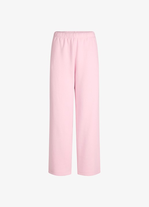 SKIMS Cotton Fleece mid waist straight fit joggingbroek met steekzakken