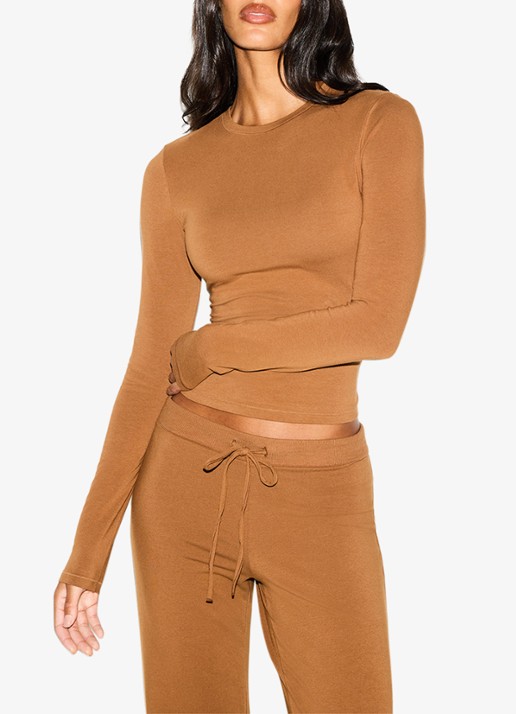 SKIMS Cotton Jersey straight fit loungebroek