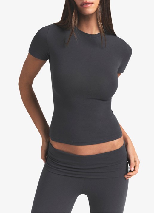 SKIMS Cotton Jersey T-shirt met ronde hals