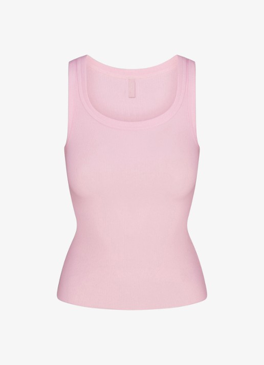 SKIMS Cotton Rib tanktop met ronde hals