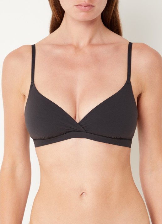 SKIMS Crsvr bralette in 2-pack - voorkant 3 zwart