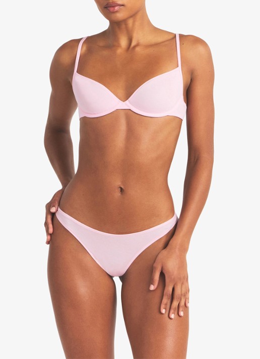 SKIMS Everyday Cotton bh met beugel - voorkant 2 lichtroze