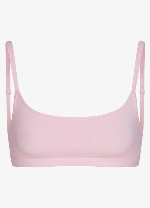 SKIMS Everyday Cotton bralette - voorkant 2 beige