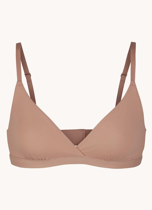 SKIMS Fits Everybody bralette zonder vulling - voorkant 2 lichtbruin