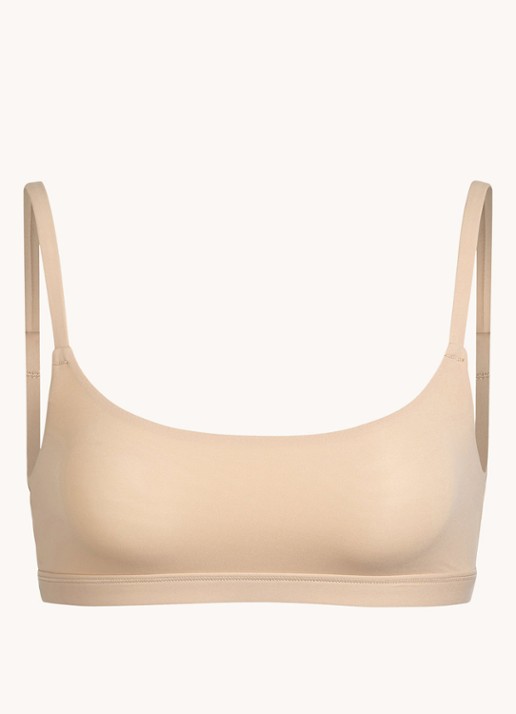 SKIMS Fits Everybody bralette zonder vulling - voorkant beige