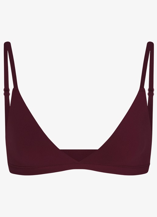 SKIMS Fits Everybody bralette - voorkant bordeauxrood