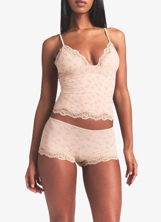 SKIMS Fits Everybody Lace shorty met details van kant