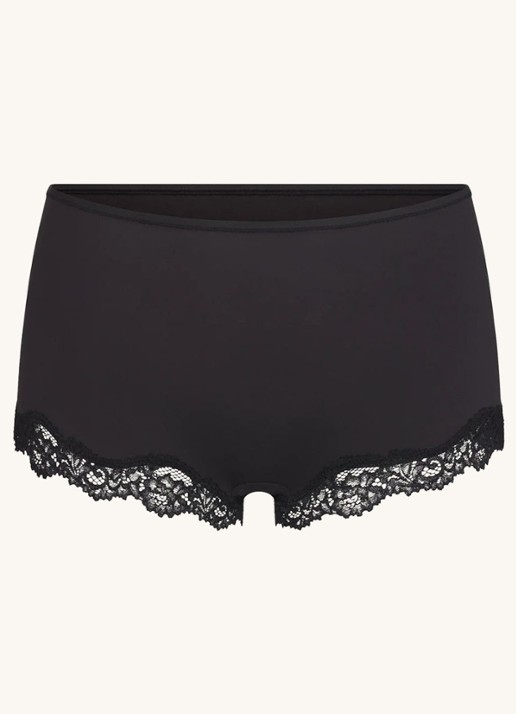 SKIMS Fits Everybody Lace shorty met kant - voorkant antraciet