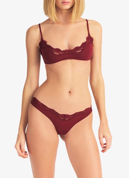 SKIMS Fits Everybody Lace tanga met kant