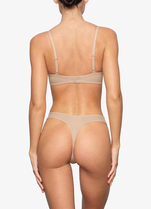 SKIMS Fits everybody push-up bh - achterkant middengrijs