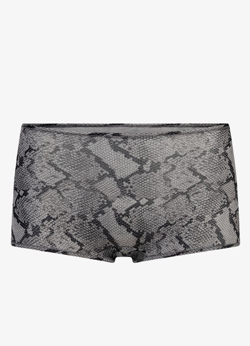 SKIMS Fits Everybody shorty met print - voorkant 2 shadow snake print