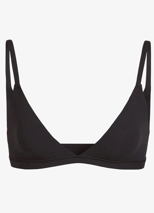 SKIMS Fits Everybody triangle bralette - voorkant 2 zwart